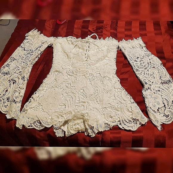 Pants - Off shoulder romper